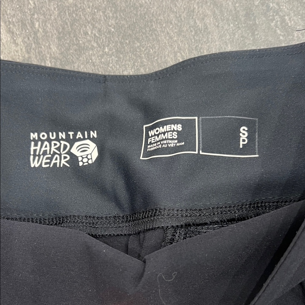 Mountain Hardwear Women's Athletic Shorts — Black & Beige - Picture 3 of 3